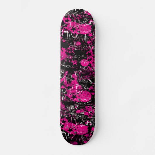 Roze verfplaat persoonlijk skateboard (Voorkant)