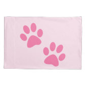 Roze verfprinters kussensloop (Achterkant)