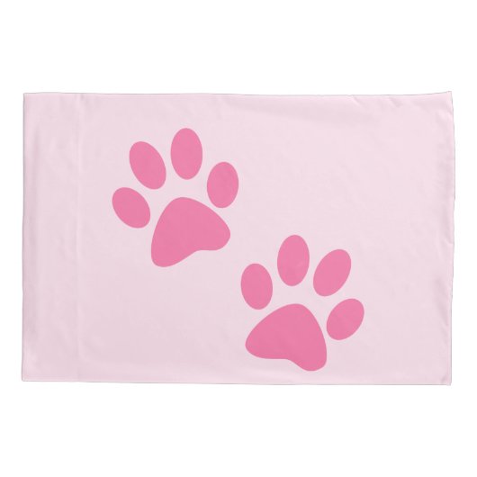 Roze verfprinters kussensloop (Achterkant)