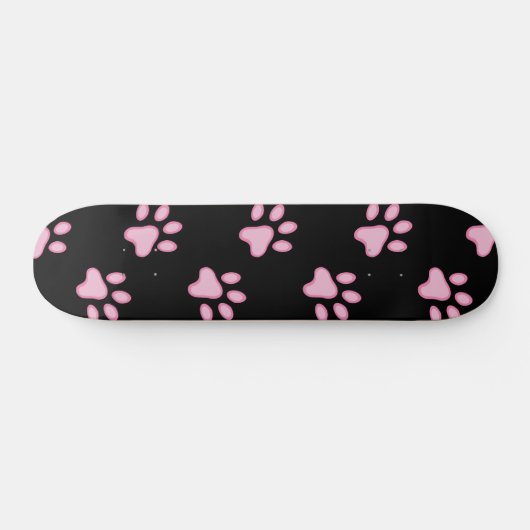 Roze verfprinters persoonlijk skateboard (Horizontaal)