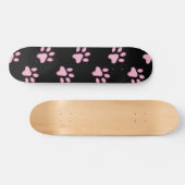 Roze verfprinters persoonlijk skateboard (Horizontaal)