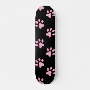 Roze verfprinters persoonlijk skateboard