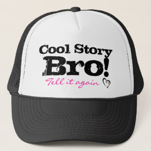 Roze verhaalroze trucker pet