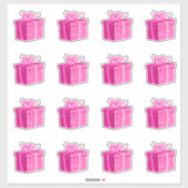 Roze Verjaardag Cadeau Stickers Princess Surprise (Vel)