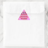 Roze Verjaardag Cake Art Print Sticker (Tas)