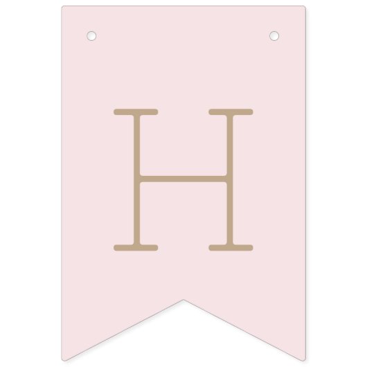 Roze Verjaardag Custom Party Bunting Banner (Tweede vlag)