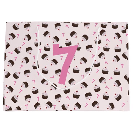 Roze Verjaardag Groot Cadeauzakje (Voorkant)