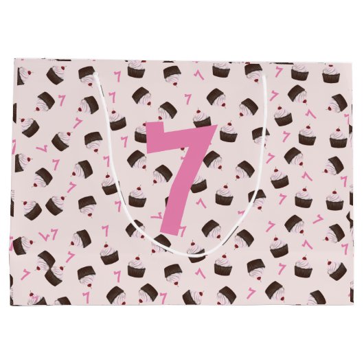 Roze  Verjaardag Groot Cadeauzakje (Achterkant)