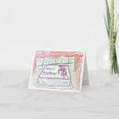 Roze Verjaardag Kaart (Voorkant)