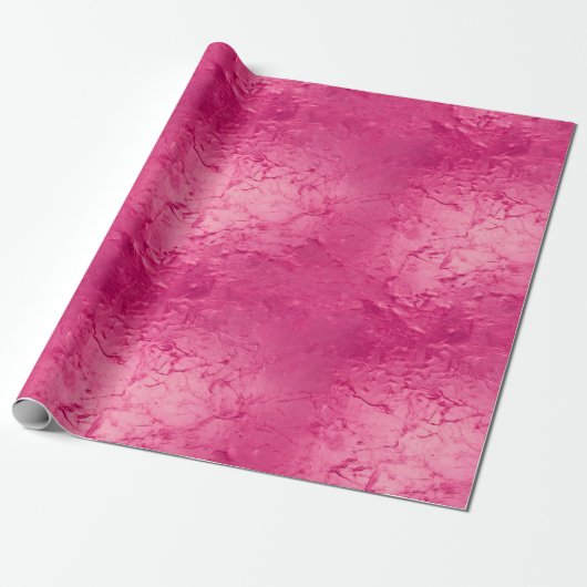 Roze verjaardag met meisjesachtige glamour cadeaupapier (Uitgerold)