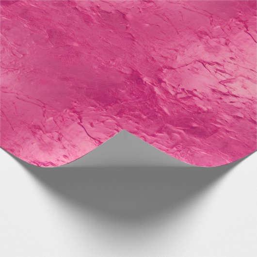 Roze verjaardag met meisjesachtige glamour cadeaupapier (Hoek)