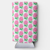 Roze verjaardag seltzer blikjeskoeler (Achterkant)