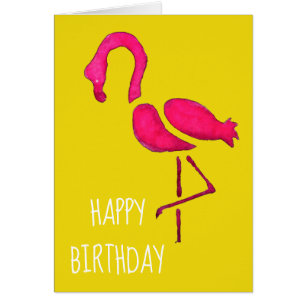 Roze verjaardag van Flamingo