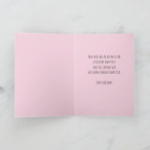 Roze verjaardag wenst speciale nicht kaart (Binnen)