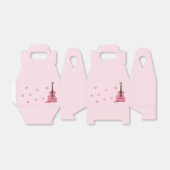 Roze verjaardagscadeau doos bedankdoosjes (Uitgevouwen)