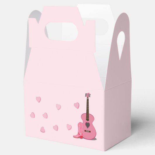 Roze verjaardagscadeau doos bedankdoosjes (Geopend)