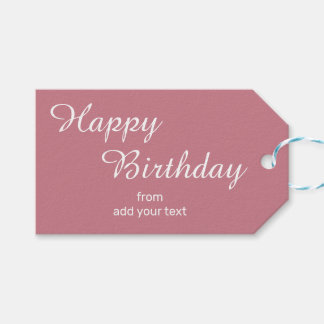 roze verjaardagscadeau Labels Cadeaulabel