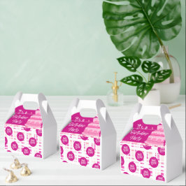Roze Verjaardagsfeest Bedankdoosjes