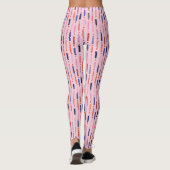 roze verjaardagskaarsen met patroon leggings (Achterkant)