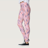 roze verjaardagskaarsen met patroon leggings (Links)
