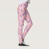roze verjaardagskaarsen met patroon leggings (Rechts)