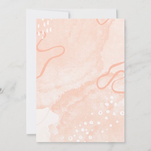 Roze verjaardagskaart kaart (Achterkant)