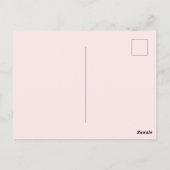 Roze Verjaardagskaart met Naam Briefkaart (Achterkant)
