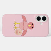 Roze verjaardagsmeisje kuiken Case-Mate iPhone case (Achterkant (horizontaal))