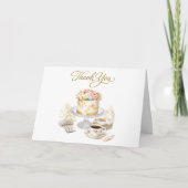 Roze Verjaardagstaart Bedankkaart   (Voorkant)