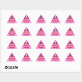 Roze Verjaardagstaart Kunstprint Sticker (Vel)