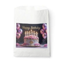 Roze verjaardagstaart luxe elegant extravagant