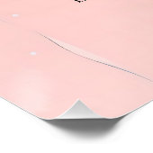 Roze verjaardagswensen perfect poster (Hoek)