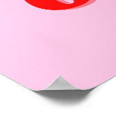 Roze Verkoopteken, 50% van Verkoopteken Poster (Hoek)