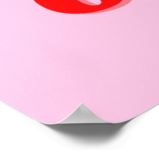 Roze Verkoopteken, 50% van Verkoopteken Poster (Hoek)