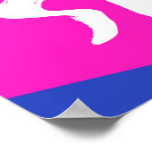 Roze Verkoopteken, Heldere Kleinhandelsopslag Sign Poster (Hoek)