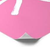  Roze Verkoopteken voor Detailhandel Poster (Hoek)