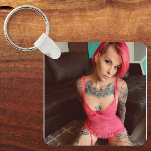 Roze Verleiding/MVR Sleutelhanger (Voorkant)