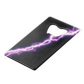 Roze verlichting creditkaart flessenopener (Achterkant Gekanteld)