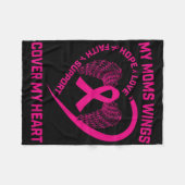 Roze verlies van geliefde moeder moeder borstkanke fleece deken (Voorkant (Horizontaal))