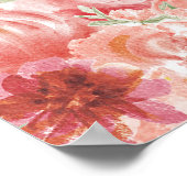 Roze Verloofd Feest Welkomstbord Poster (Hoek)