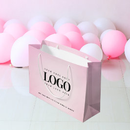 Roze verloop Aangepast bedrijf logo Groot Cadeauzakje