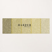 Roze verloop Aangepaste naam Yoga Mat (Achterkant (horizontaal))