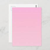 Roze verloop briefkaart (Voorkant / Achterkant)