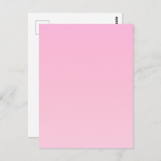 Roze verloop briefkaart (Voorkant / Achterkant)