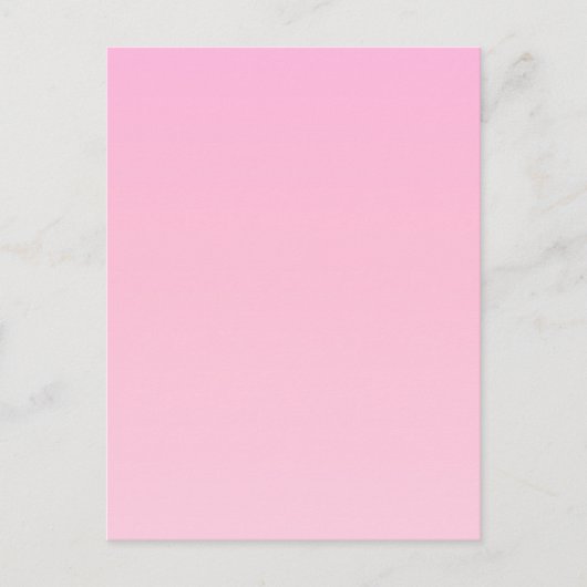 Roze verloop briefkaart (Voorkant)