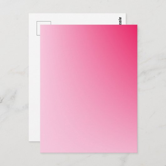 Roze verloop briefkaart (Voorkant / Achterkant)