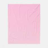 Roze verloop fleece deken (Voorkant)