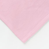 Roze verloop fleece deken (Hoek)