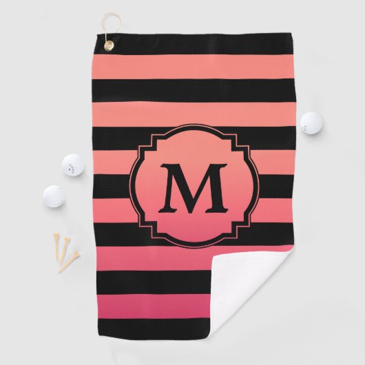 Roze verloop golfhanddoek (Insitu)