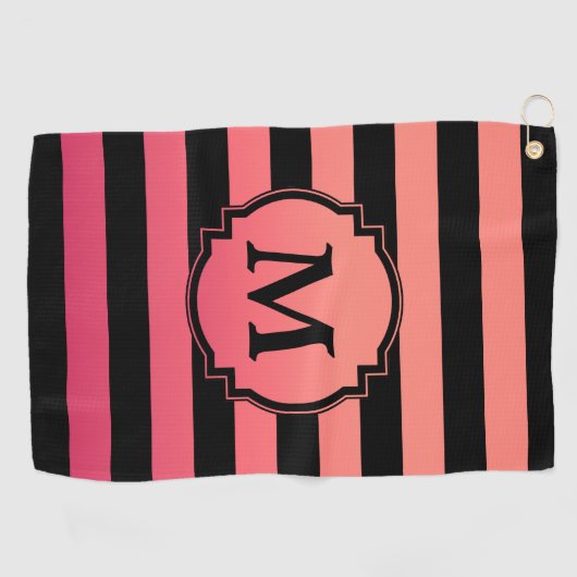 Roze verloop golfhanddoek (Horizontaal)